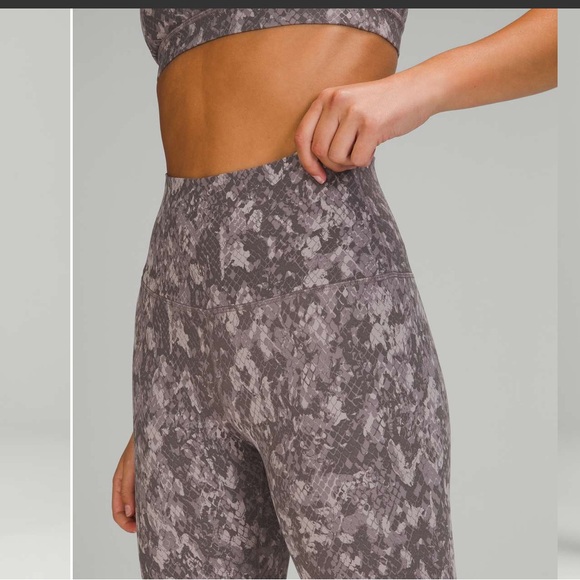 Lululemon Align High-Rise Pant 25" Hideaway Camo Lunar Rock Multi new size 4 - Picture 4 of 8